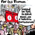 Les militants FN choqués par les Femen - Foolz - Charlie Hebdo 1189 - 06/05/15