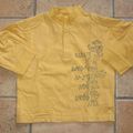 Tee-shirt manches longues jaune "TCF" 