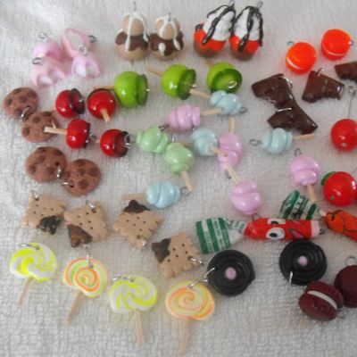 50 perles breloques gourmandes