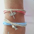 Bracelets lin et coton