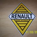 plaque émaillée Renault 