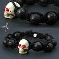 Bracelet homme Shamballa "maxi skull"