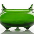 A fine Imperial Green Beijing Glass Censer, China, incised Qianlong four-character mark and of the period. 