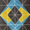Abstraction Géométrique "EQUATION" huile sur toile 116X89 ----> art et maths