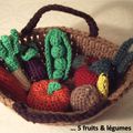 Panier au crochet pour petite fille