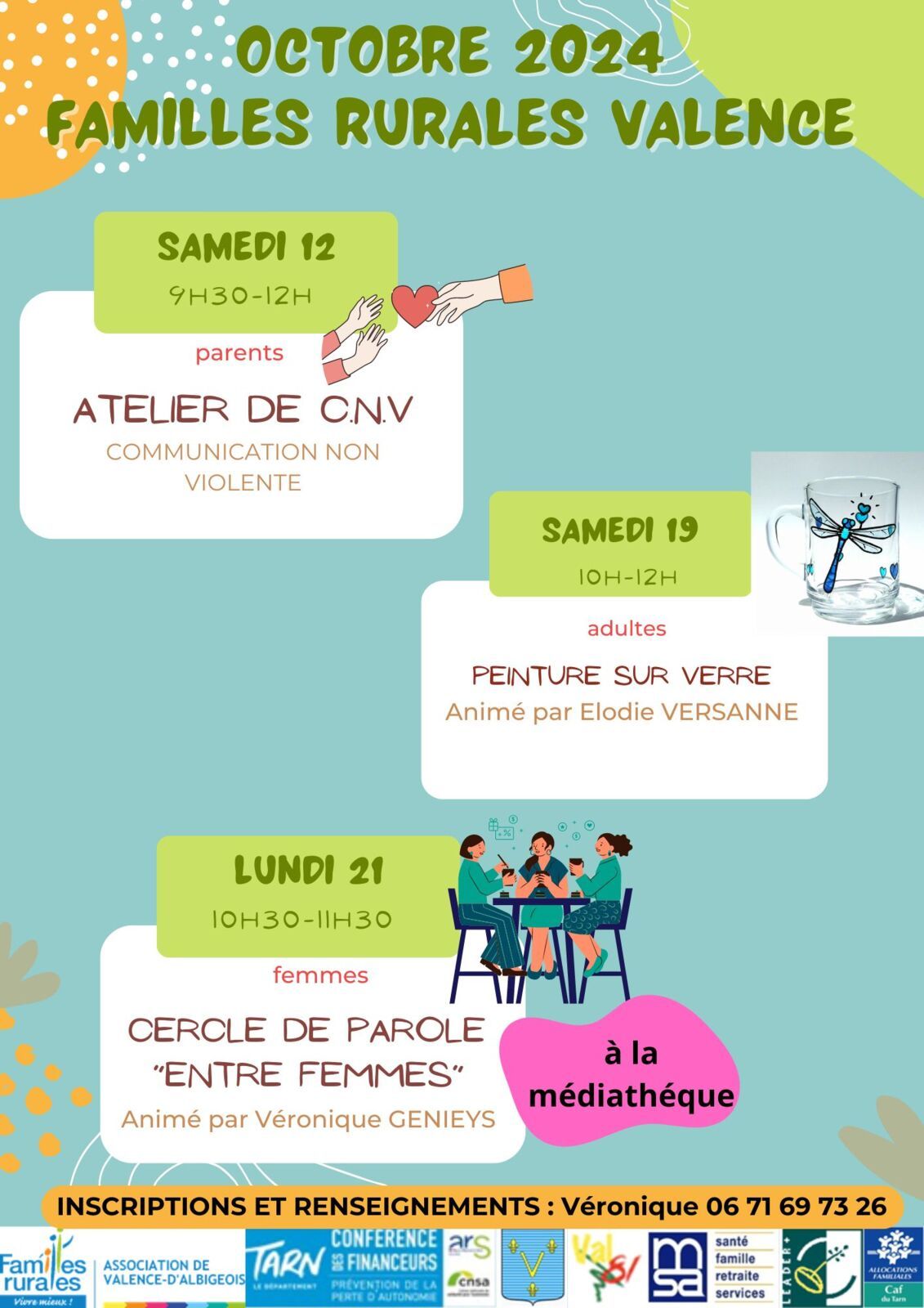 Programme Familles rurales octobre 2024 SaintCirgue Tarn