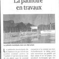 Travaux sur la patinoire