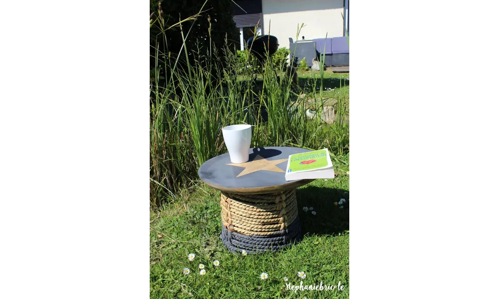 DIY DECO - Une petite table d'appoint récup pour le jardin