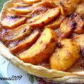 tarte aux pêches texane avec un peu de Soissons et test 1 pour leçon de pâte feuillettée pour les nuls.