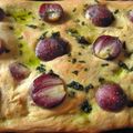 Focaccia sauge/oignons rouges