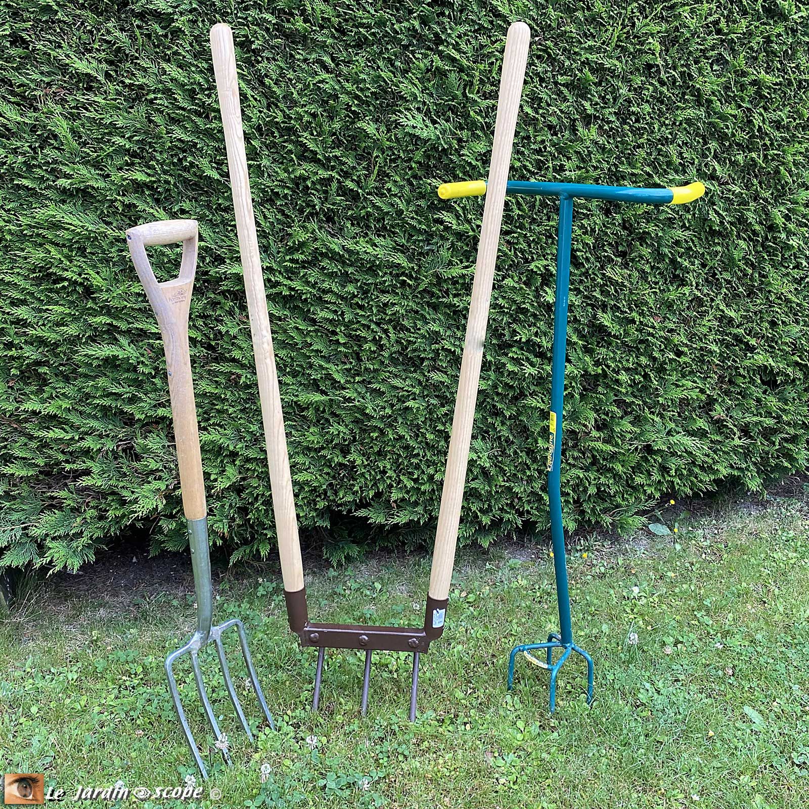 Grelinette, rotogriffes et fourche-bêche