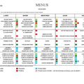 MENUS DU 23 AU 27 MAI 2016