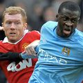 Scholes tacle City avant Wembley