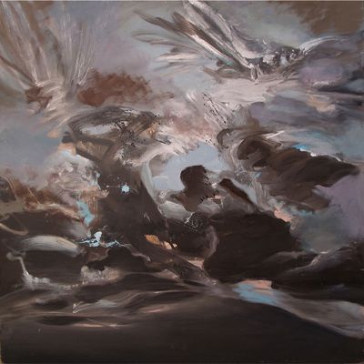 Entre terre et ciel. 150 x 150 cm. 2007