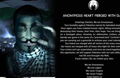 Anonymous vs Israël, une guerre sur plusieurs fronts.