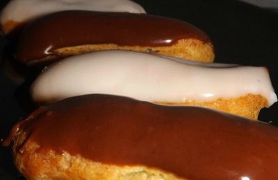 Eclairs à la vanille et au chocolat