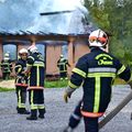 CHEMIN DE NAVARY : UNE HABITATION INOCCUPÉE TOTALEMENT DÉTRUITE PAR UN INCENDIE.