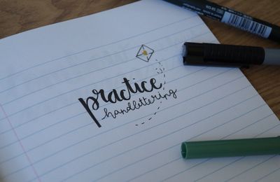 Calligraphie & Lettering - Partie 2 : Techniques et apprentissage