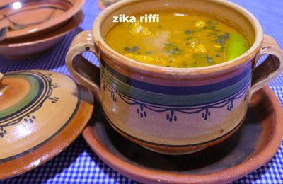 HRIRA ANDALOUSE BÔNOISE À LA NOUNKHA- ORGE CONCASSÉ ( TCHICH )