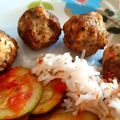 BOULETTES POULET-CHAMPIGNONS
