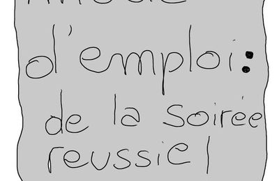 Le mode d'emploi d'une soirée reussie!