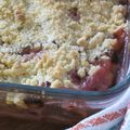 Crumble de rhubarbe