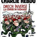 Daech inverse la courbe du chômage - Charlie Hebdo N°1218 - 25 nov. 2015