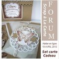 Atelier Scrap à La Carte d'Avril