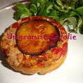 Tatin aubergine thon et poivron