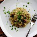 "Risotto" intégral aux champignons - crémeux et parfumé