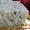 Terrine de poisson sans four et vinaigrette de betterave