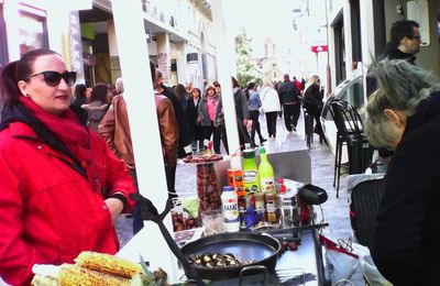 Scènes de Rue : la marchande de marrons 