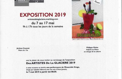 Exposition Les Artistes De La GLACIÈRE - 7 au 17 mai 2019