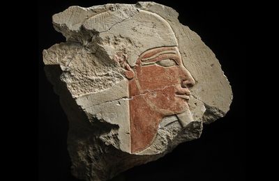 Relief fragment depicting a Nile God, Egyptian, New Kingdom, eighteenth dynasty, Reign of Hatshepsut, circa 1479-1458 BC