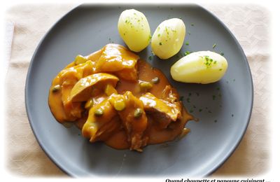 TETE DE VEAU ROULEE, SAUCE TORTUE