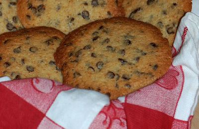 Biscuits fins aux pépites de chocolat