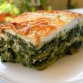 Lasagnes de courgettes aux épinards et au Roquefort