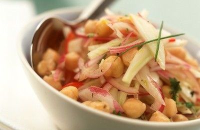 Salade de pois chiches au fenouil