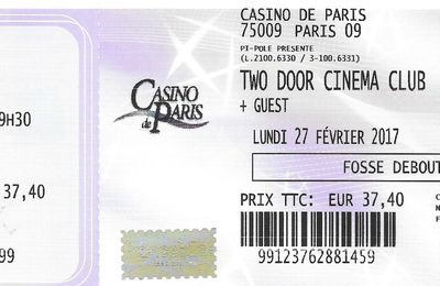 Two Door Cinema Club - Lundi 27 Février 2017 - Casino de Paris