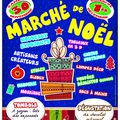 voici notre jolie affiche pour notre marché de Noël! venez nombreuses