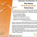 Viva Poesia | "O Vício das Letras", com a poetisa Paulina Sousa