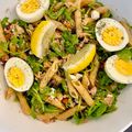 Salade Penne thon, roquette, fêta