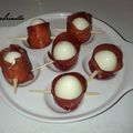 Oeufs de caille en habit de bresaola