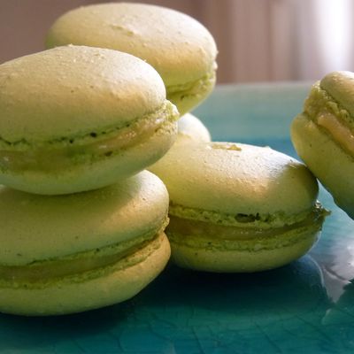 Macarons au citron verveine