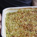 gratin de courgettes & riz, recette de Julia Child