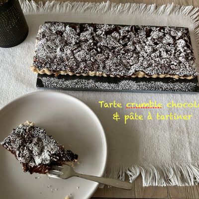 Tarte au chocolat & pâte à tartiner ( VEGAN)