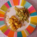 Curry de dinde aux tagliatelles de courgettes