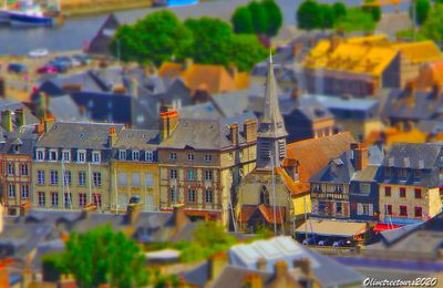 Effet maquette à Honfleur / Miniature effect in Honfleur