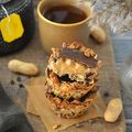 Granola cups au beurre de cacahuète & chocolat #vegan 