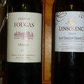 Côtes de Bourg : Fougas Maldoror 2009 et Saint Emilion : Lynsolence 2008